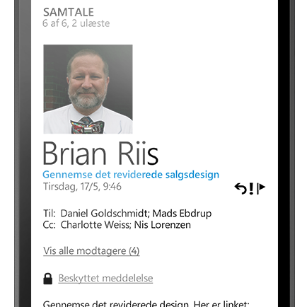 Mail + beskeder