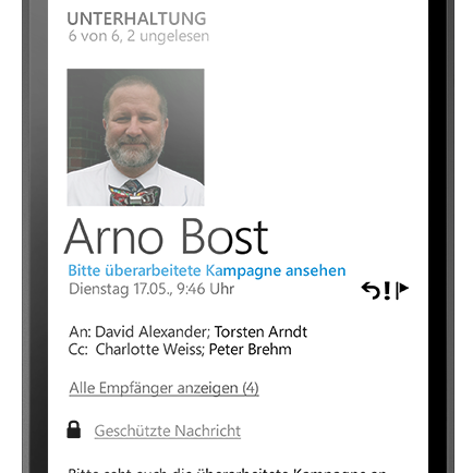 E-Mail und SMS/MMS