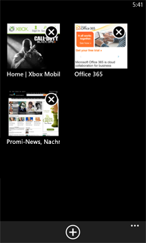 Registerkarten in Internet Explorer