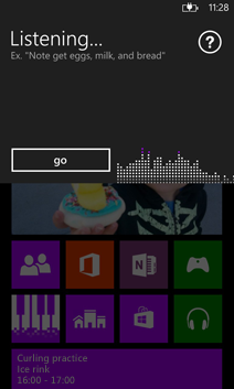 Speech dialogue box
