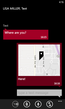 Attaching a location