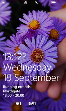 Lock screen in Windows Phone 8