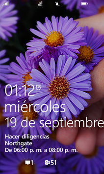 Pantalla de bloqueo en Windows Phone 8