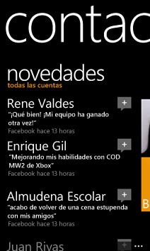 Novedades en el hub de contactos