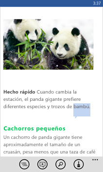 Documento de Word abierto