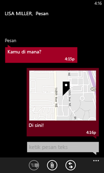 Melampirkan lokasi di Windows Phone 8