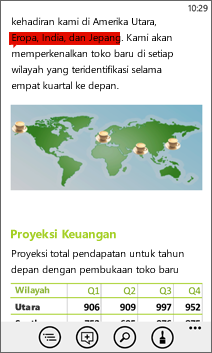 Dokumen Word yang terbuka