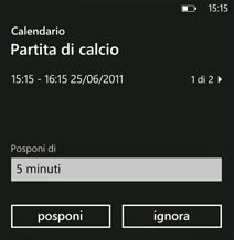 Schermata di blocco che mostra più promemoria