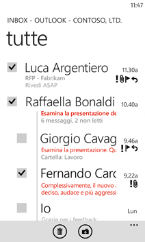 E-mail sul Windows Phone