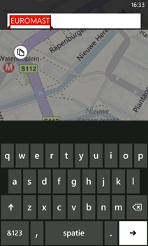 Een herkenningspunt vinden in de app Kaarten