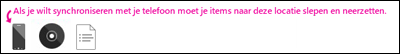 Synchroniseren in de Zune-software