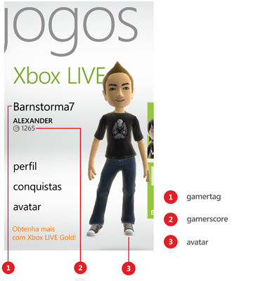 Foto do perfil do jogador no Hub Jogos