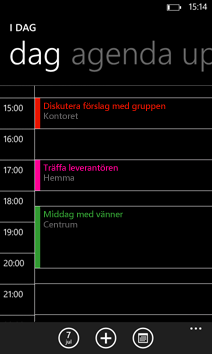 Använda kalendrar i Windows Phone  Anvisningar för Windows Phone (Sverige)