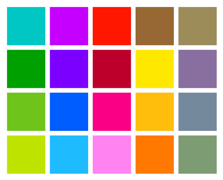All 20 accent colors for your phone